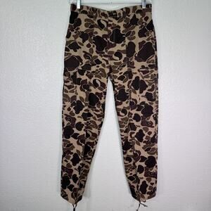 Vintage Duck Bay Pants Mens 36 Frogskin Camo Cargo Hunting Outdoor Field Camp